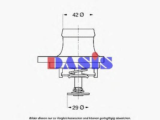 Термостат, охлаждающая жидкость 751949N AKS DASIS