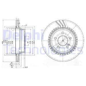Тормозной диск BG3758 DELPHI