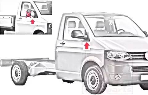 Наружное зеркало 5896818 VAN WEZEL