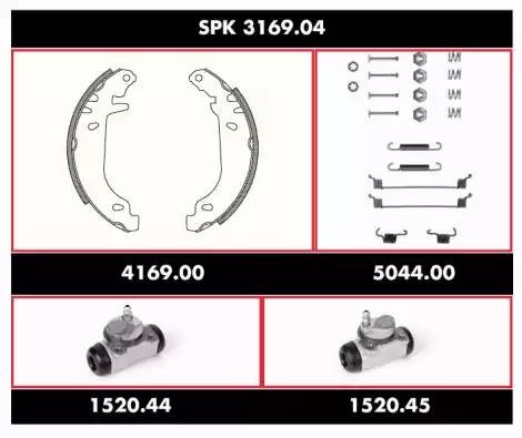 Комплект тормозных колодок SPK316904 REMSA