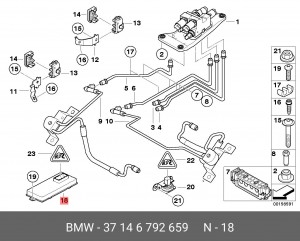 Блок управления подвеской 37 14 6 792 659 BMW