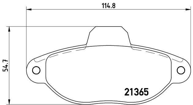 Комплект тормозных колодок, диско P 23 054 BREMBO