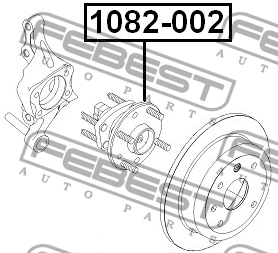Ступица колеса 1082-002 FEBEST