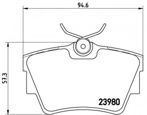 Комплект тормозных колодок, диско P59041 BREMBO