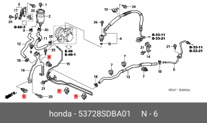 Деталь 53728SDBA01 HONDA