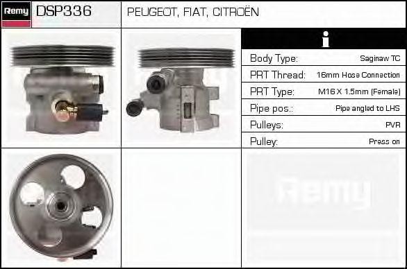Гидравлический насос, рулевое управление DSP336 DELCO REMY