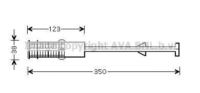 Радиатор кондиционера PED264 AVA