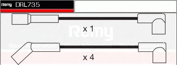 Ккомплект проводов зажигания DRL735 DELCO REMY