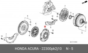 Нажимной диск сцепления 22300PK2J10 HONDA