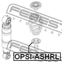 Проставка пружины подвески OPSI-ASHRL FEBEST