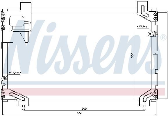 Конденсатор, кондиционер 940020 NISSENS
