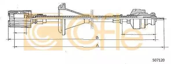 Трос спидометра S07120 COFLE