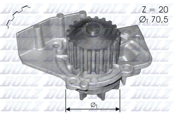Водяной насос C120 DOLZ