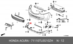 Деталь 71110TL0G10ZH HONDA