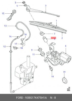 Покрышка 93BG-17K475-H1A FORD