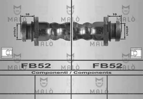 Тормозной шланг 80280 MALO