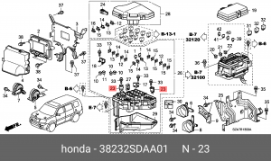 Предохранитель 38232SDAA01 HONDA