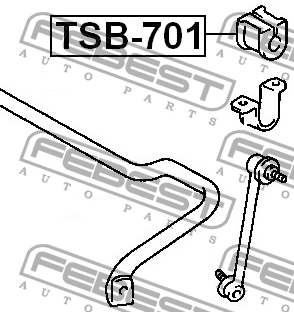 Втулка стабилизатора TSB-701 FEBEST
