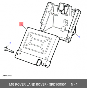 Блок управления, динамики тормоза / движения SRD100501 LAND ROVER