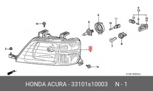 Основная фара 33101S10003 HONDA