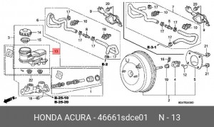 Ремкомплект 46661SDCE01 HONDA
