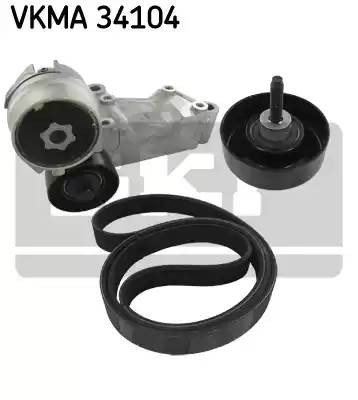 Поликлиновой ременный комплект VKMA34104 SKF