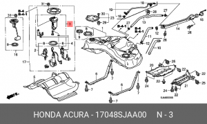 Фильтр топливный 17048SJAA00 HONDA