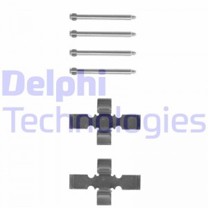 Комплектующие, колодки дискового тормоза LX0065 DELPHI