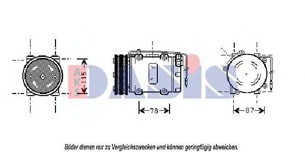 Компрессор, кондиционер 850778N AKS DASIS