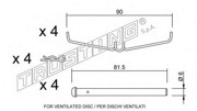 Комплектующие, колодки дискового тормоза KIT071 TRUSTING