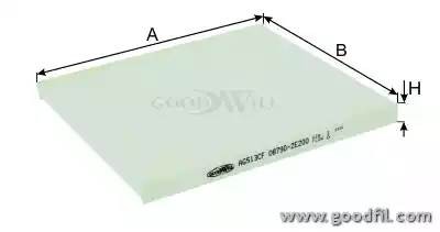 Фильтр салона AG 513 CF GOODWILL