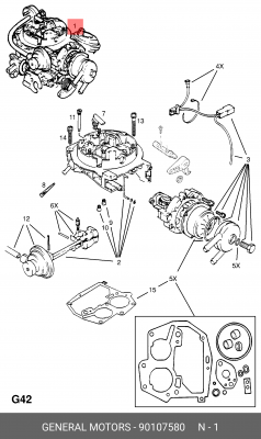 Карбюратор 90107580 GENERAL MOTORS