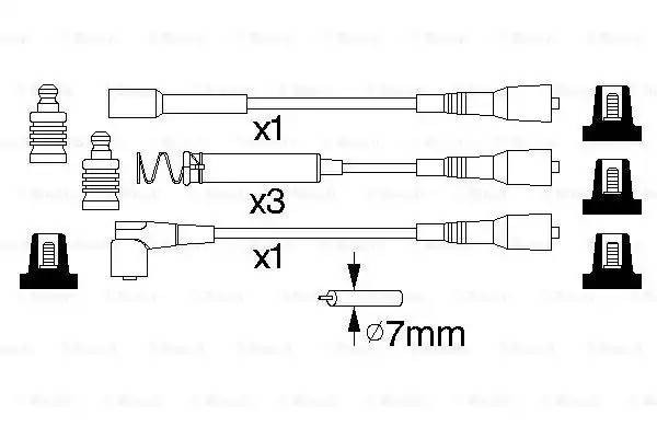 Провода высоковольтные системы зажигания (комплект) 0 986 356 801 BOSCH