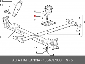 Деталь 1304637080 ALFA FIAT LANCIA