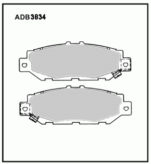 Колодки тормозные дисковые ADB3834 ALLIED NIPPON