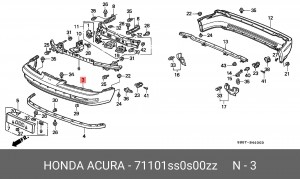 Буфер 71101SS0S00ZZ HONDA