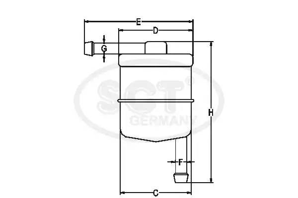 Топливный фильтр ST 338 SCT