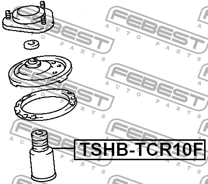 Пыльник амортизатора подвески TSHBTCR10F FEBEST