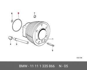 Прокладка, картер рулевого механизма 11 11 1335866 BMW