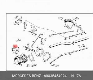 Датчик, положение дроссельной заслонки A 003 545 49 24 MERCEDES BENZ