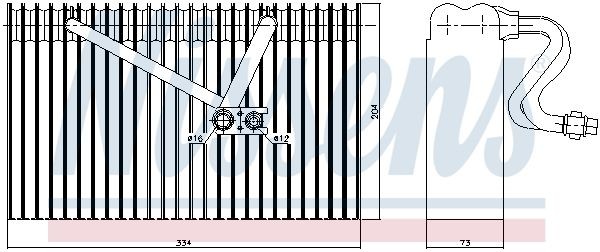 Испаритель, кондиционер 92168 NISSENS