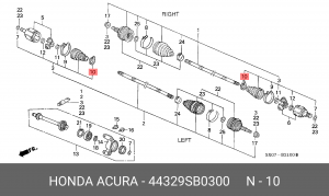 Деталь 44329SB0300 HONDA