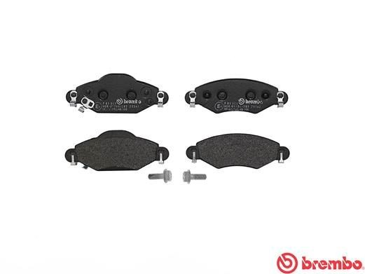 Комплект тормозных колодок, диско P83053 BREMBO