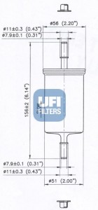 Топливный фильтр 31.623.00 UFI