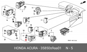 Лампа 35850S9AA01 HONDA