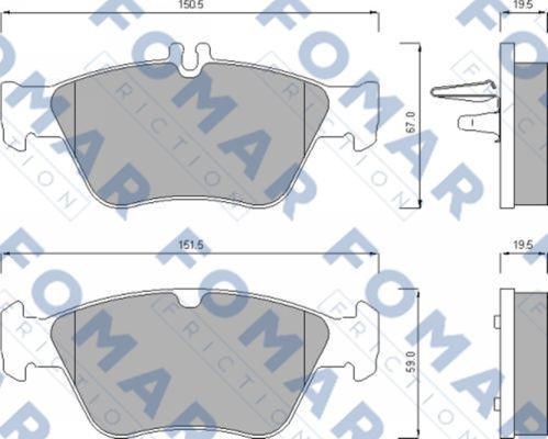 Колодки тормозные дисковые 51637781 ROULUNDS BRAKING