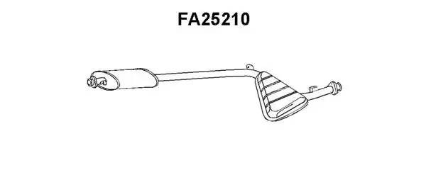 Предглушитель выхлопных газов FA25210 VENEPORTE