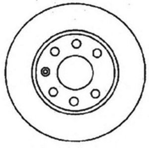 Тормозной диск 561589B BENDIX JURID