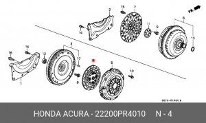 Диск сцепления 22200PR4010 HONDA