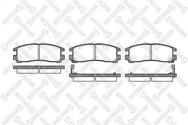 Колодки тормозные дисковые 302-002-SX STELLOX